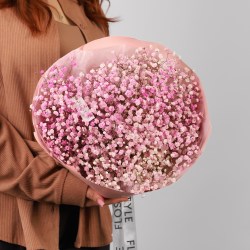 buket rozovoj gipsofily 4